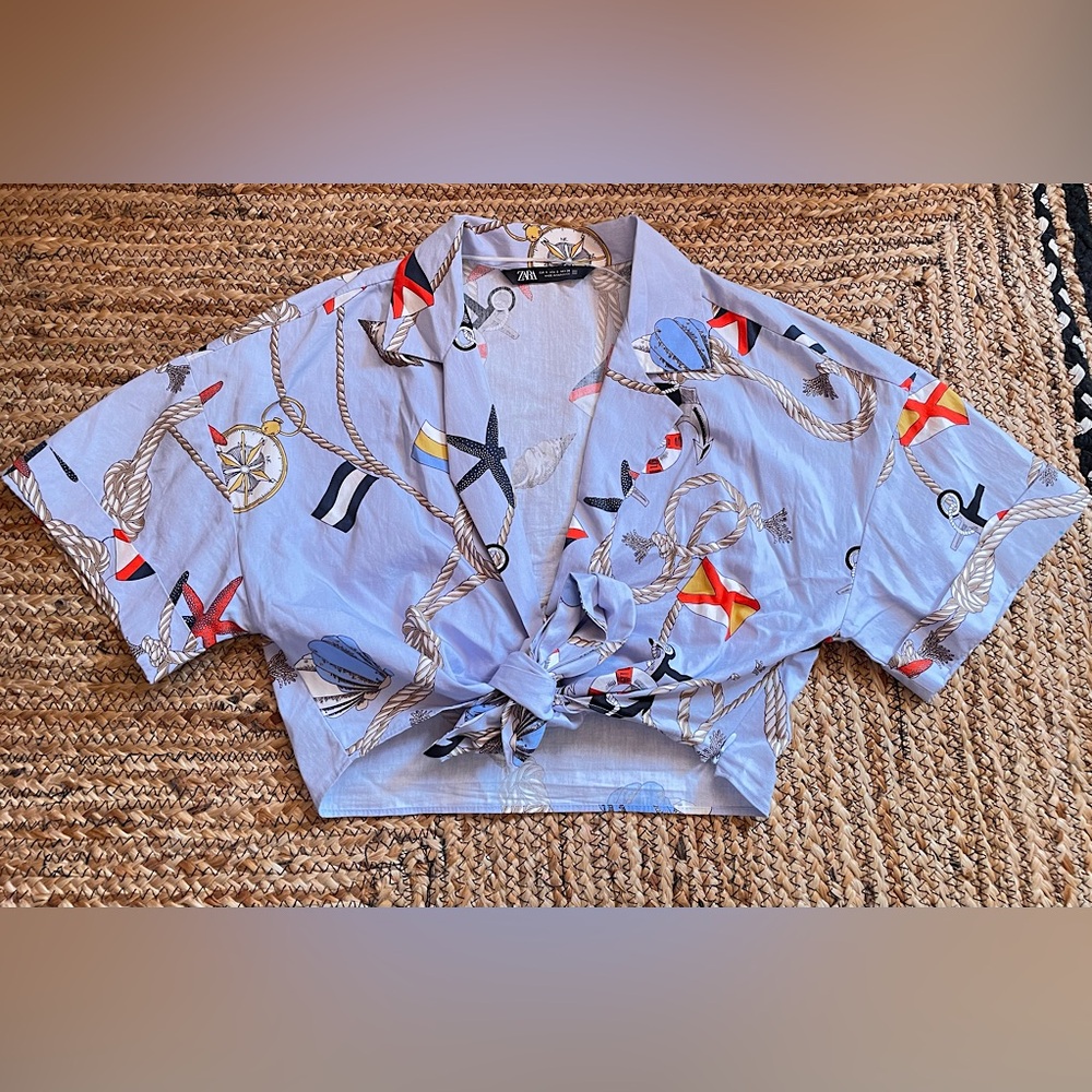 Zara Nautical crop top